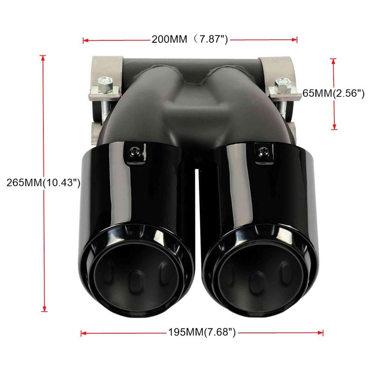 RASTP Stainless Steel Exhaust Muffler Pipe Exhaust Tips for Porsche Cayenne 8146C 2016-2023 - RASTP