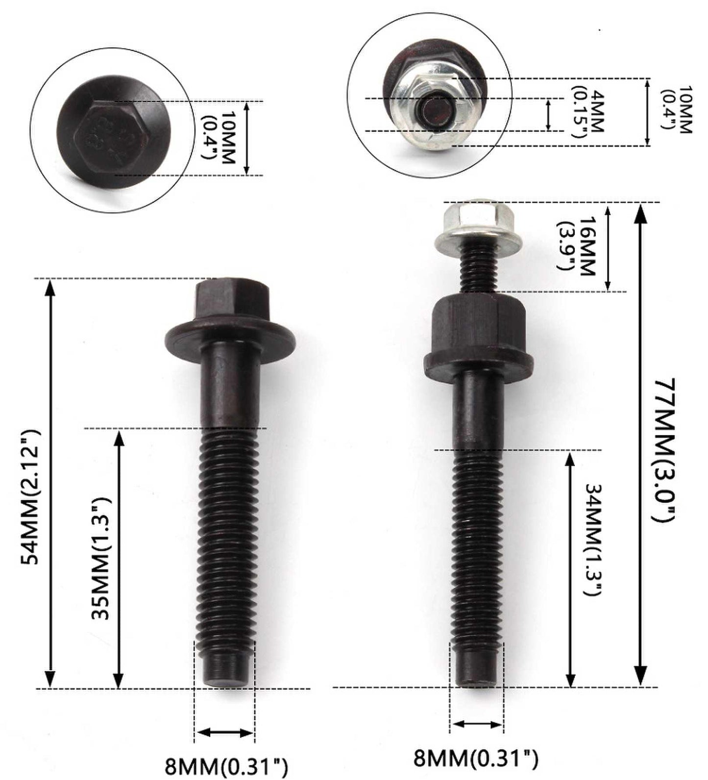 RASTP Exhaust Manifold Gasket Set with L+R Bolt Studs - RASTP