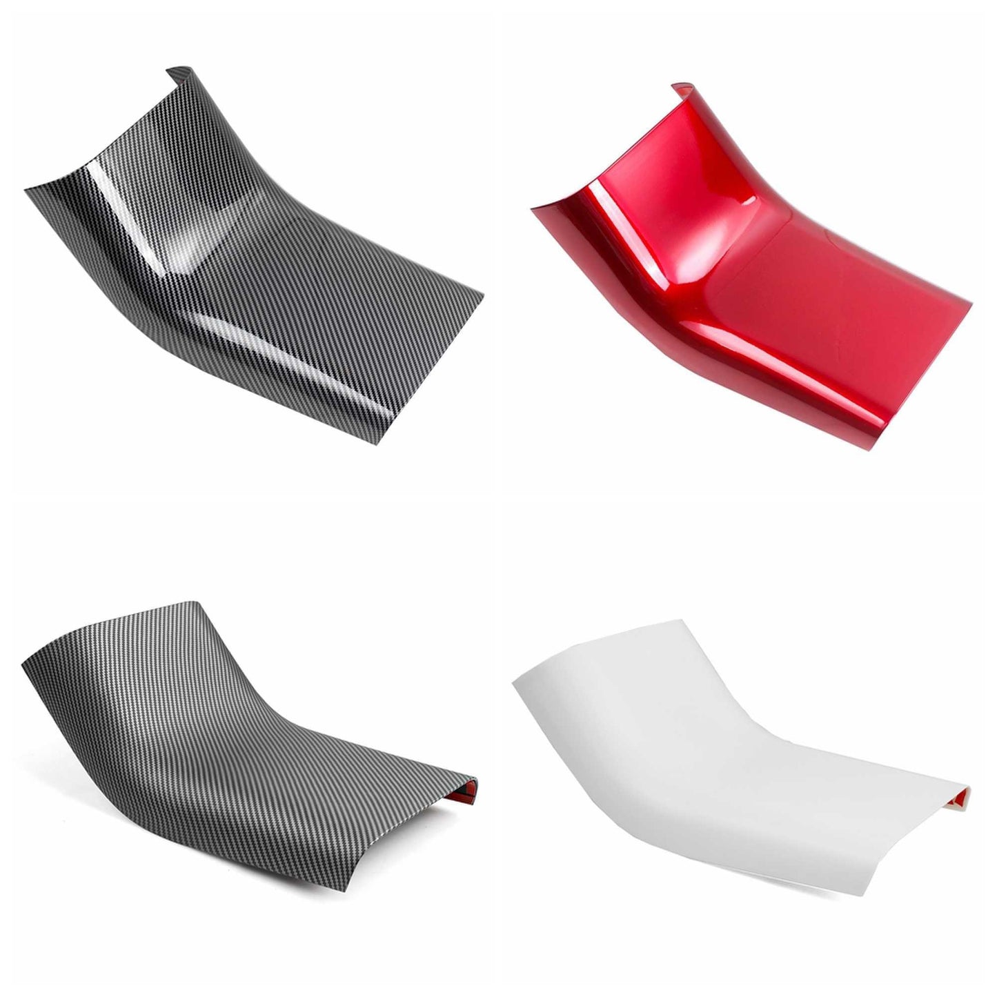 RASTP Rear Air Vent Outlet Carbon Fiber ABS Anti-Dirty Cover Trim for Tesla Model 3 - RASTP