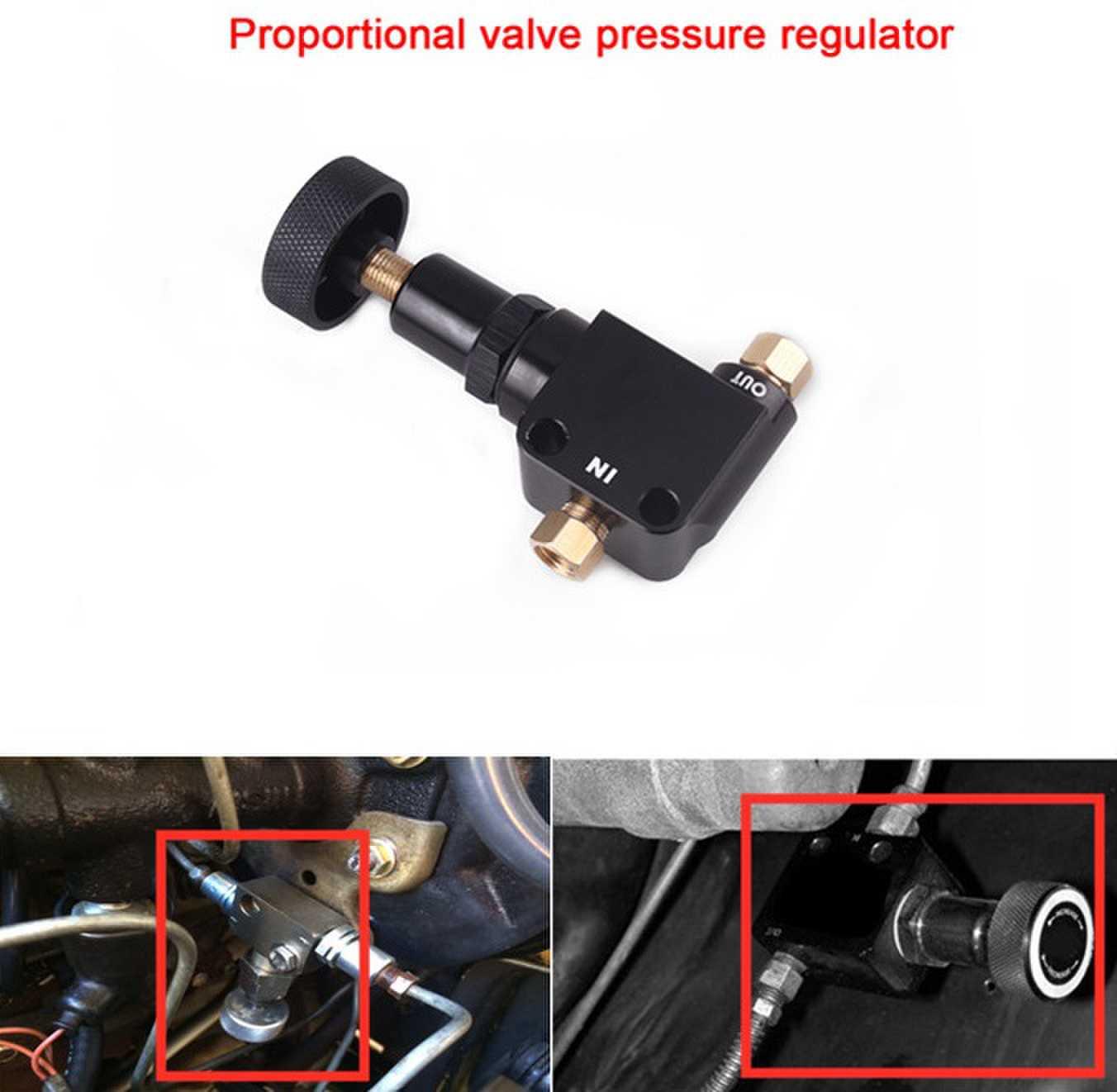 RASTP Universal Brake Bias Proportioning Valve Pressure Regulator for Brake Adjustment - RASTP