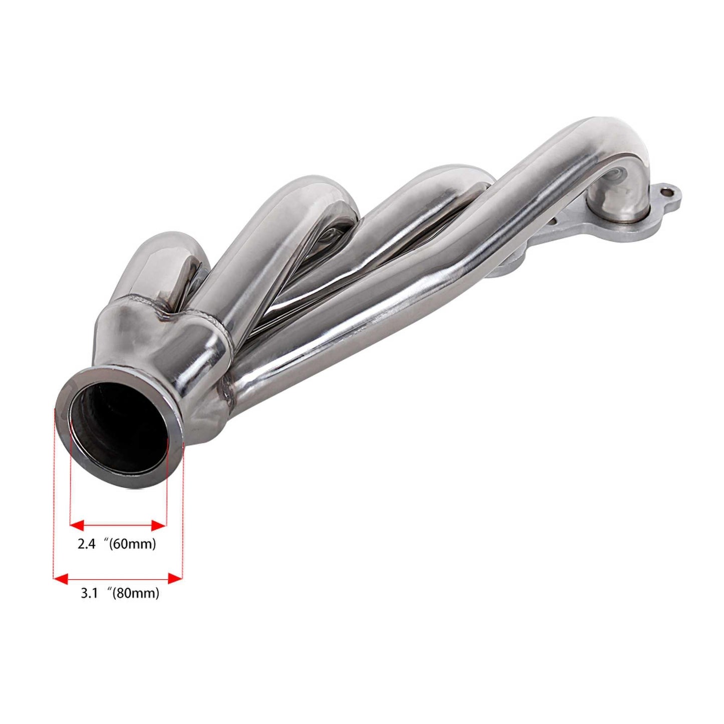 RASTP Exhaust Manifold Compatible Exhaust Conversion for Chevy GMC C10 1960-86 Trucks LS LS1 LS2 LS3 - RASTP