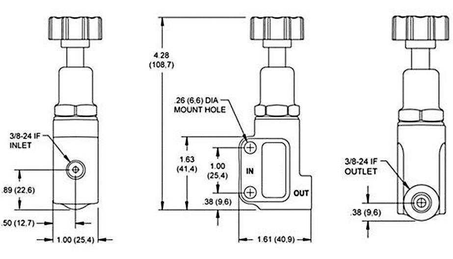 RASTP Universal Brake Bias Proportioning Valve Pressure Regulator for Brake Adjustment - RASTP