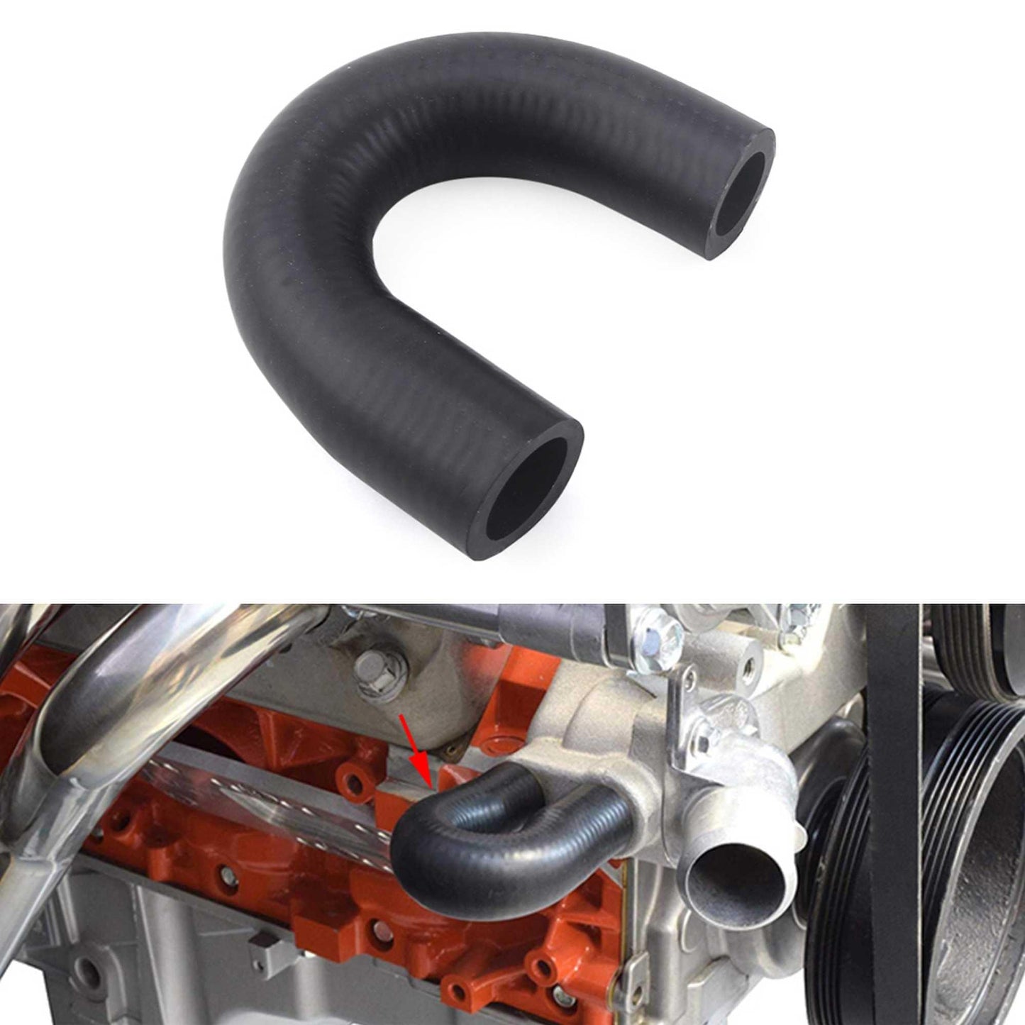 RASTP LS Heater Bypass Hose Silicone Tube LS Heater Core Delete Bypass Hose Coolant Crossover LS1 LSX LS2 LS3 LQ4 LQ9 - RASTP