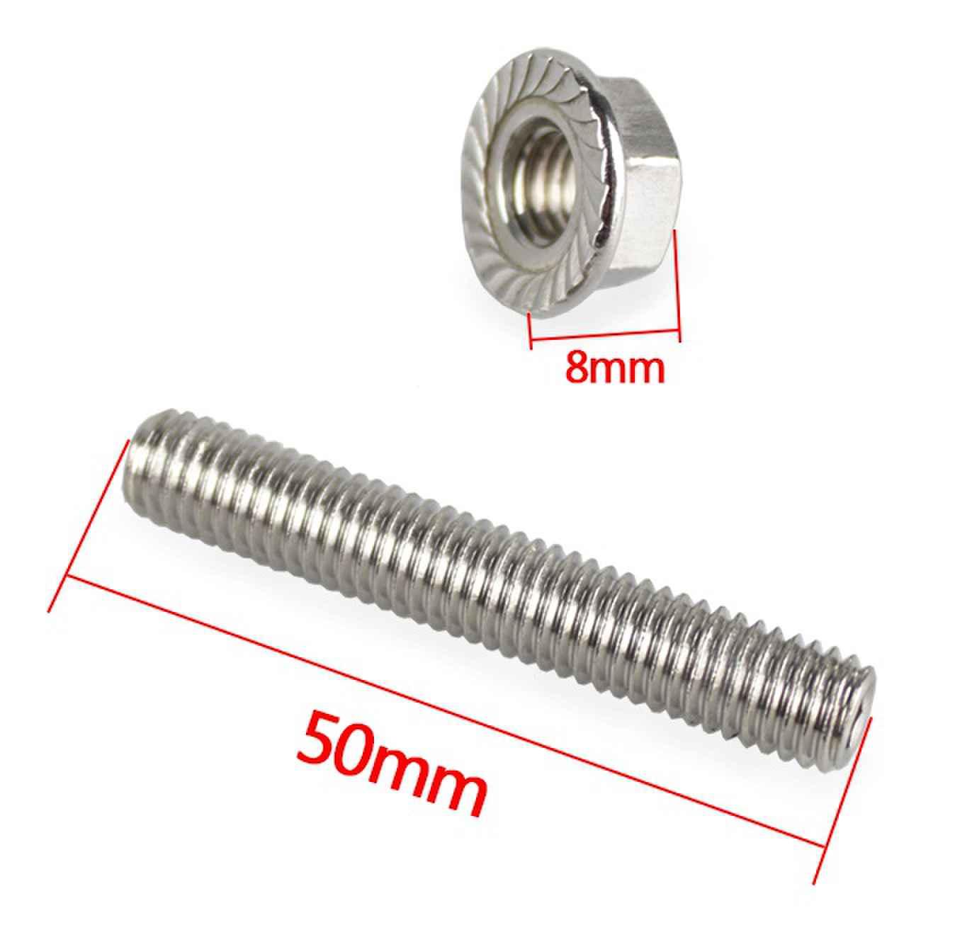 RASTP Exhaust Manifold Stud Kit Fit for Ford 4.6 & 5.4 Liter V8 Stainless Steel 16x Studs - RASTP