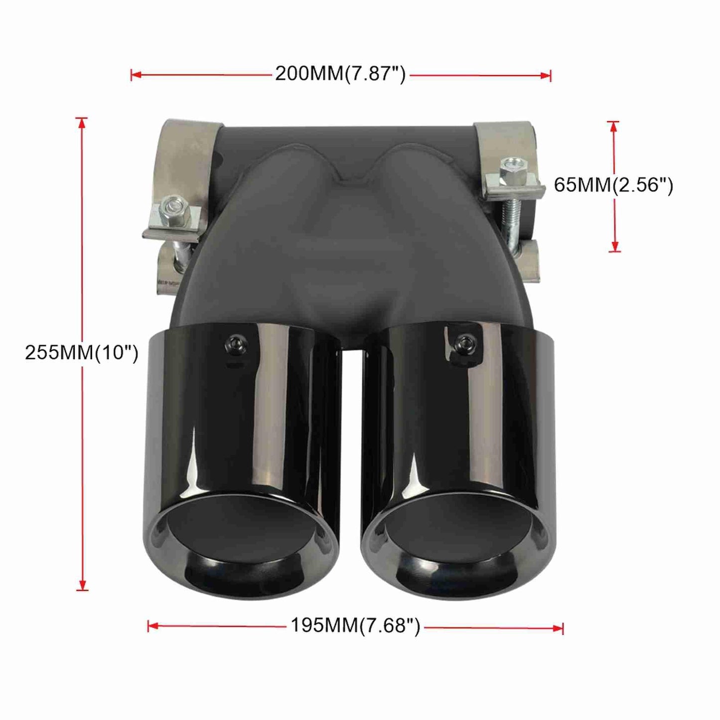 RASTP Stainless Steel Exhaust Pipe Tail Muffler Tip for Porsche Cayenne 8117C 2016-2023 - RASTP