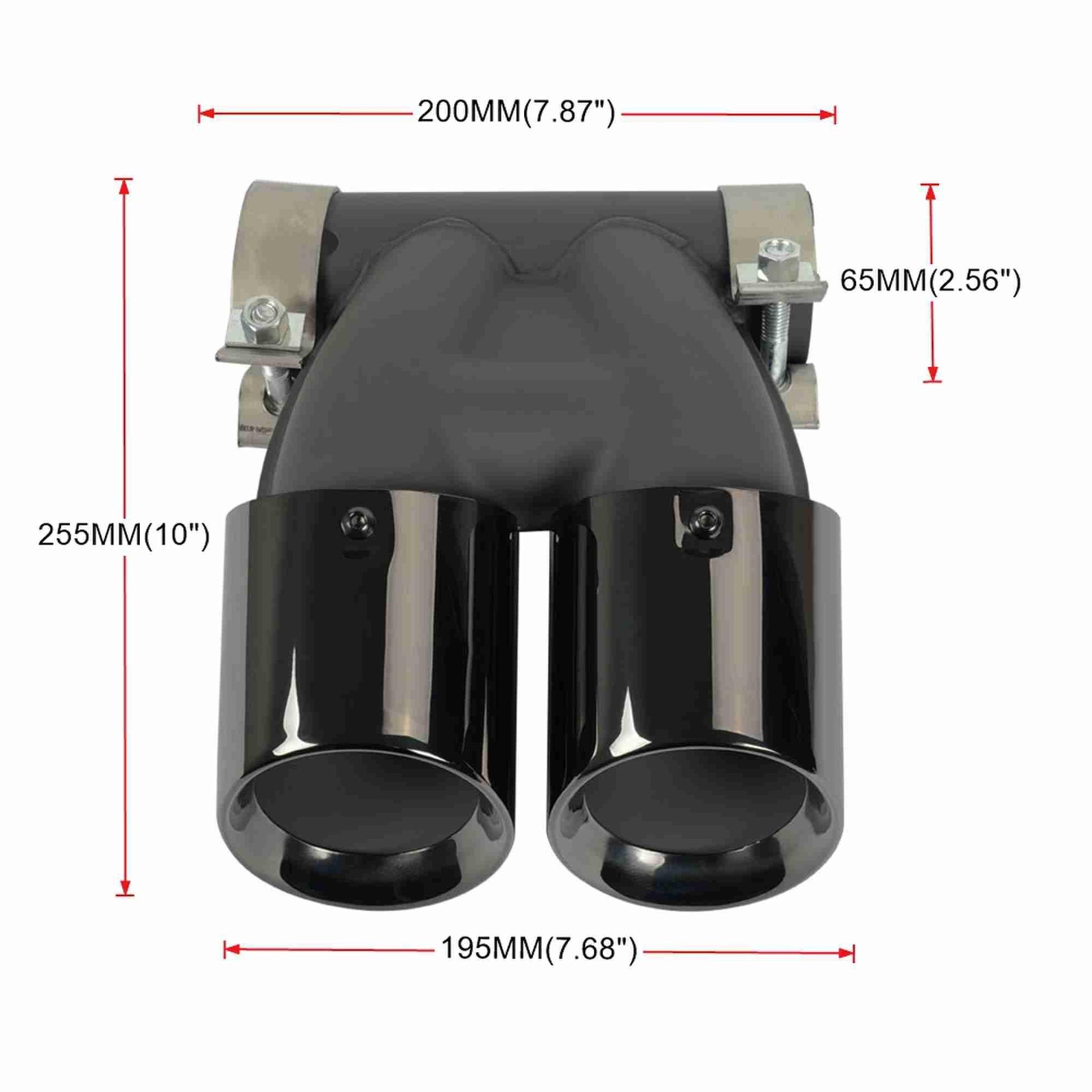 RASTP Stainless Steel Exhaust Pipe Tail Muffler Tip for Porsche Cayenne 8117C 2016-2023 - RASTP