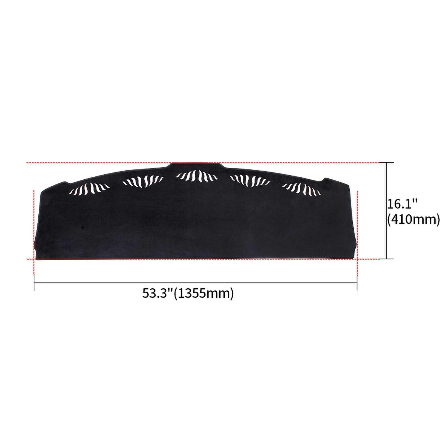 RASTP Flannel Car Dashboard Cushion Cover Sun Visor Rear Window Cover Sun Visor Mat for Tesla Model 3 - RASTP