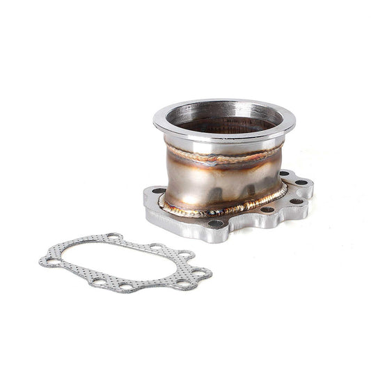 RASTP Turbo Adaptor Flange for T25 T28 Gt25 Gt28 8 Bolt 3 inch 76mm V Band Turbo Outlet Downpipe Flange - RASTP