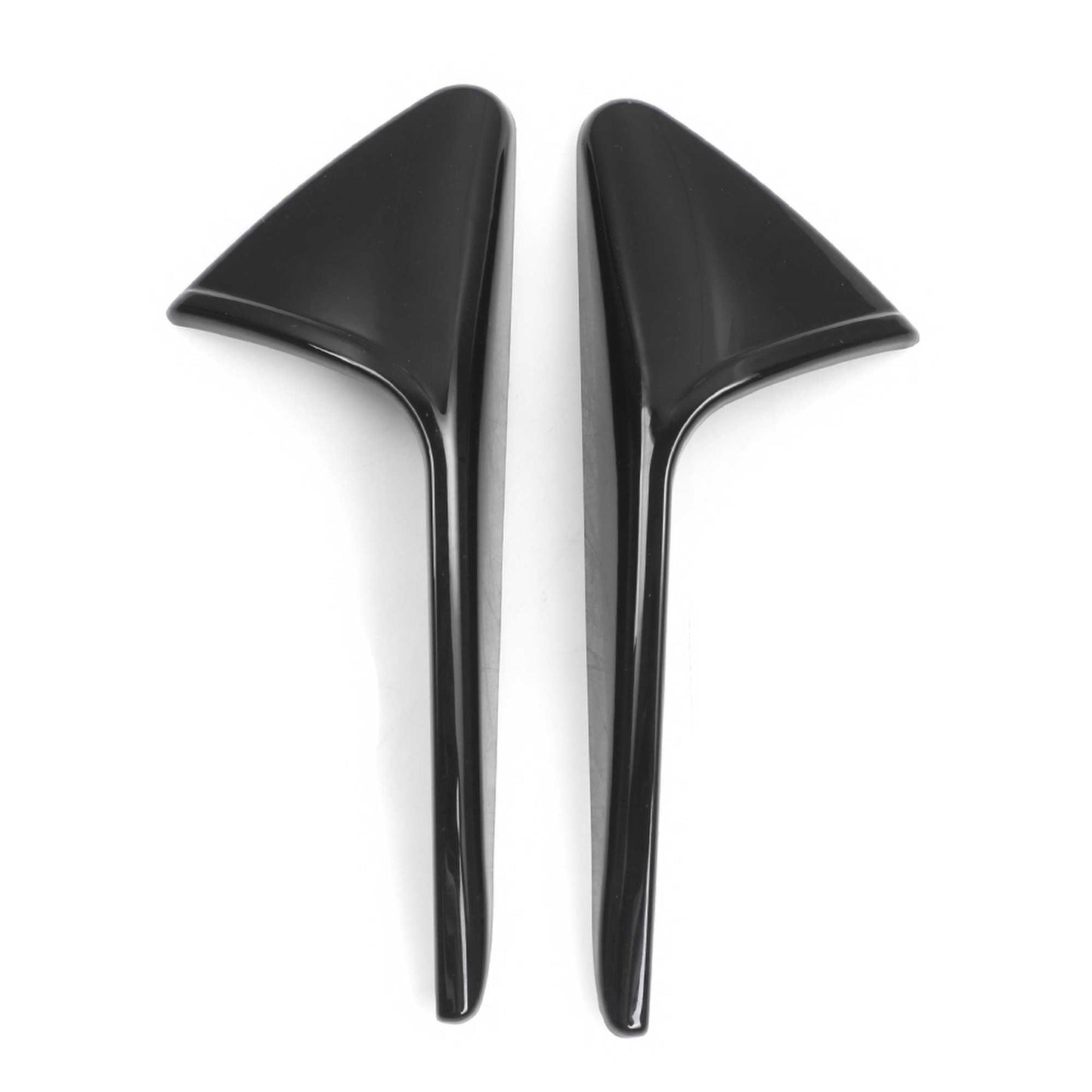 RASTP 2Pcs Carbon Fiber Style Side Camera Decoration Cover Trim for Model 3 Y 2021 - RASTP