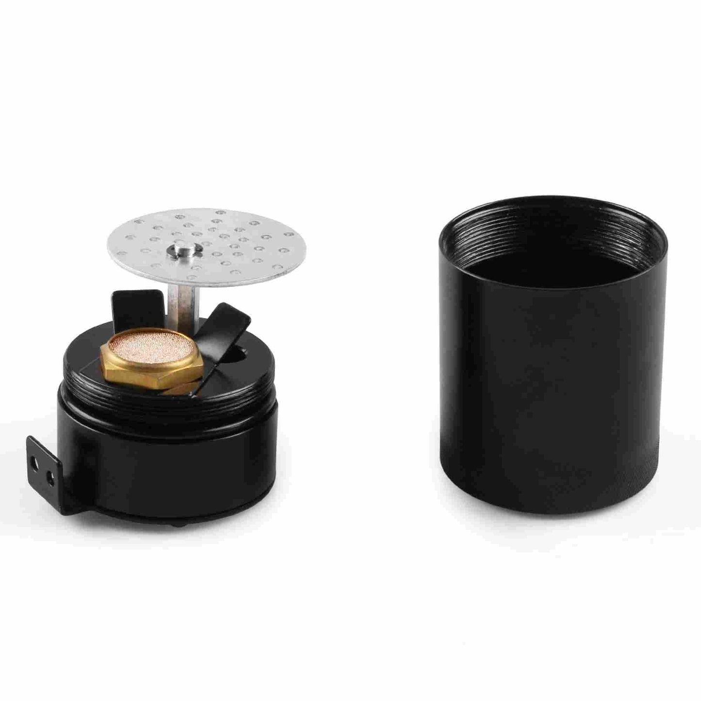 RASTP Universal 3/8" NPT Inlet Outlet 2-Port Compact Baffled Oil Catch Can/Tank Air-Oil Separtor - RASTP