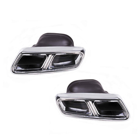 RASTP Stainless Rear Exhaust Pipe Tail Muffler Tips for Mercedes Benz 14-16 S65 S63 E63 Class W212/W22 - RASTP