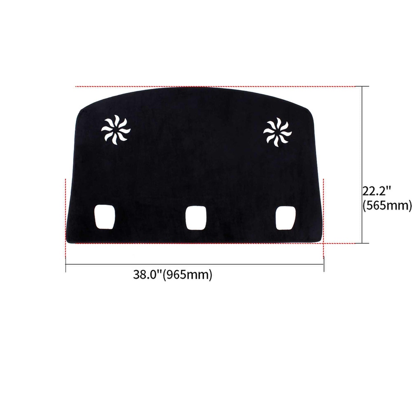 RASTP Flannel Car Dashboard Cushion Cover Sun Visor Rear Window Cover Sun Visor Mat for Tesla Model 3 - RASTP