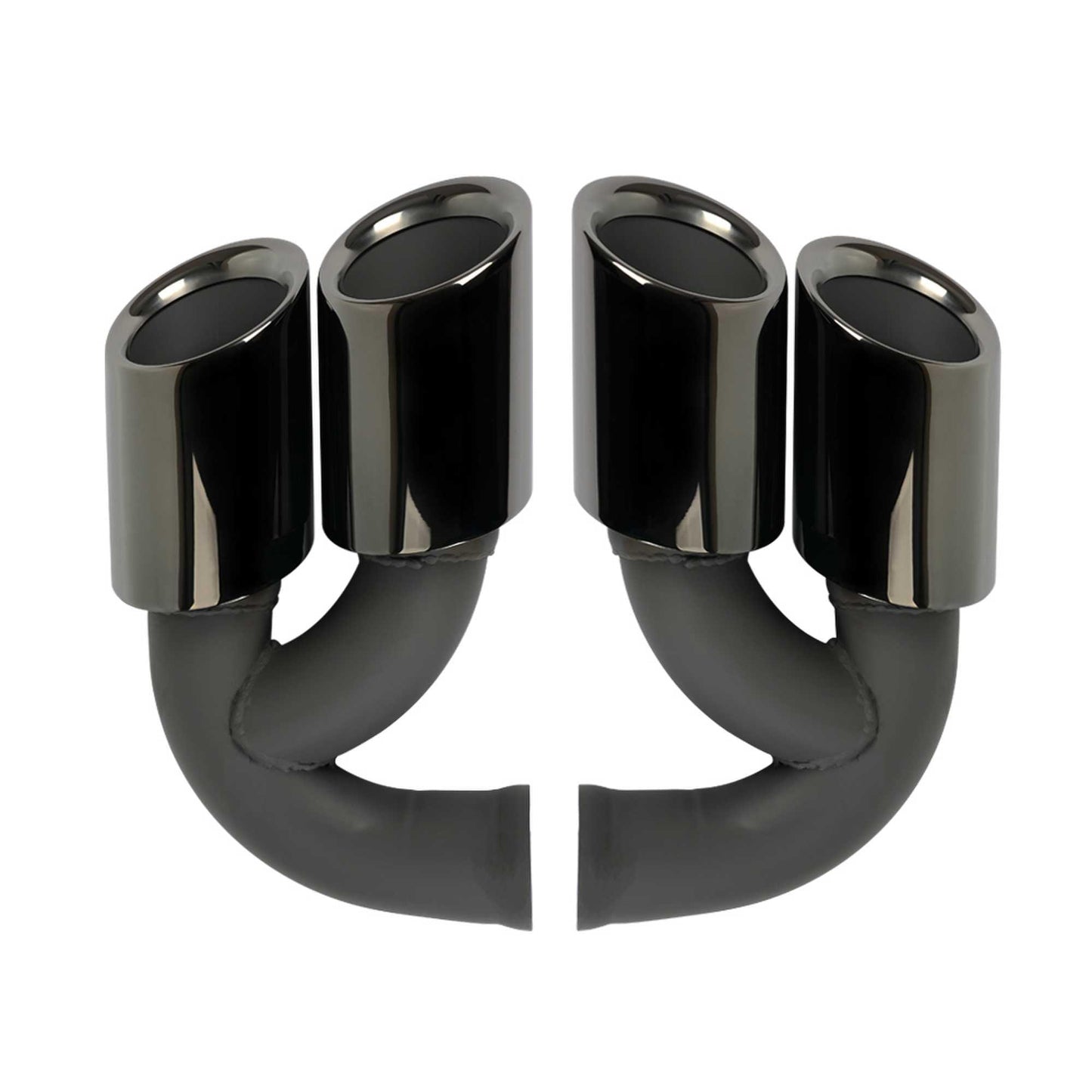 RASTP Stainless Steel Car Exhaust Tip Exhaust System Muffler Pipe Muffler Tip for 2010-2014 Porsche Cayenne V6 V8 - RASTP