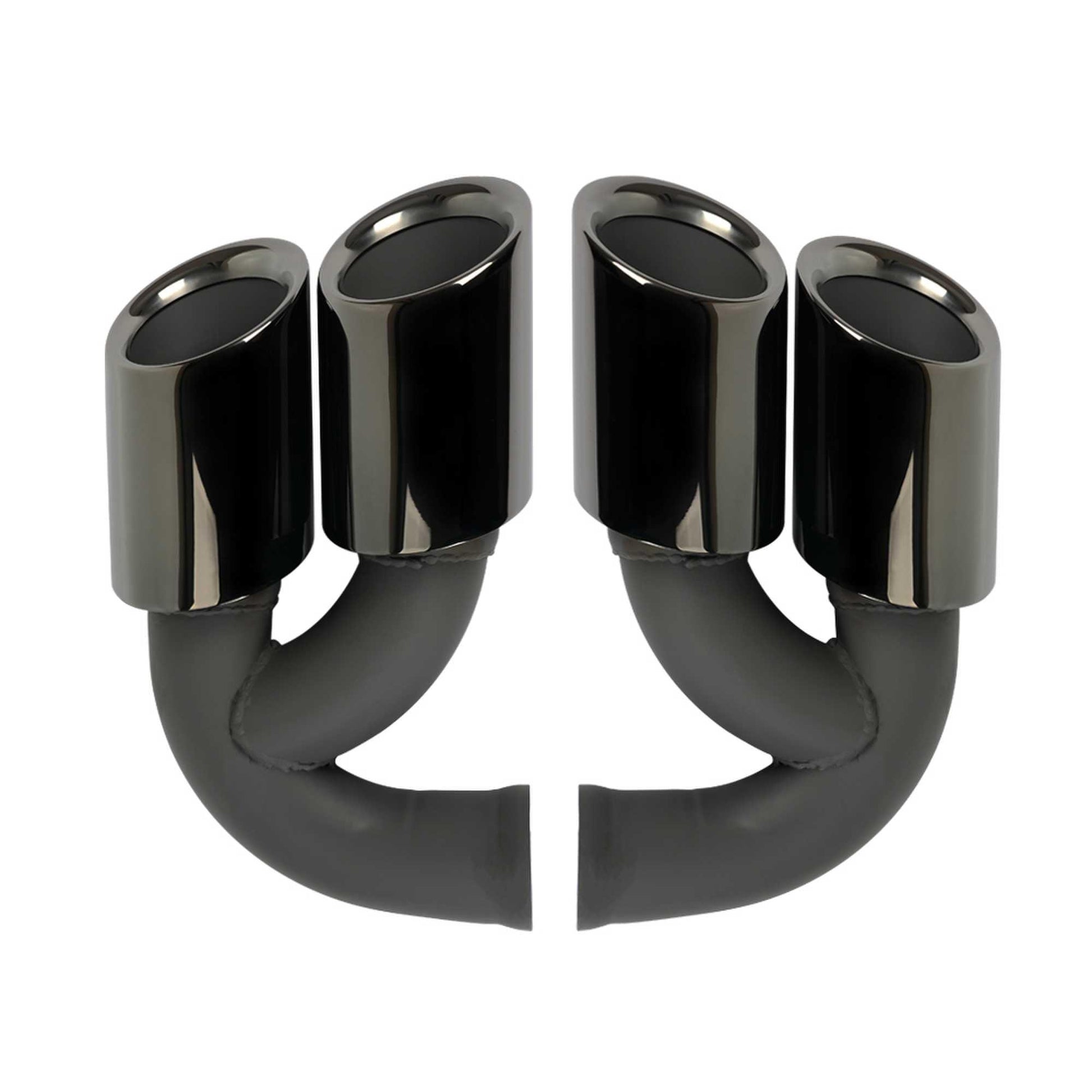 RASTP Stainless Steel Car Exhaust Tip Exhaust System Muffler Pipe Muffler Tip for 2010-2014 Porsche Cayenne V6 V8 - RASTP