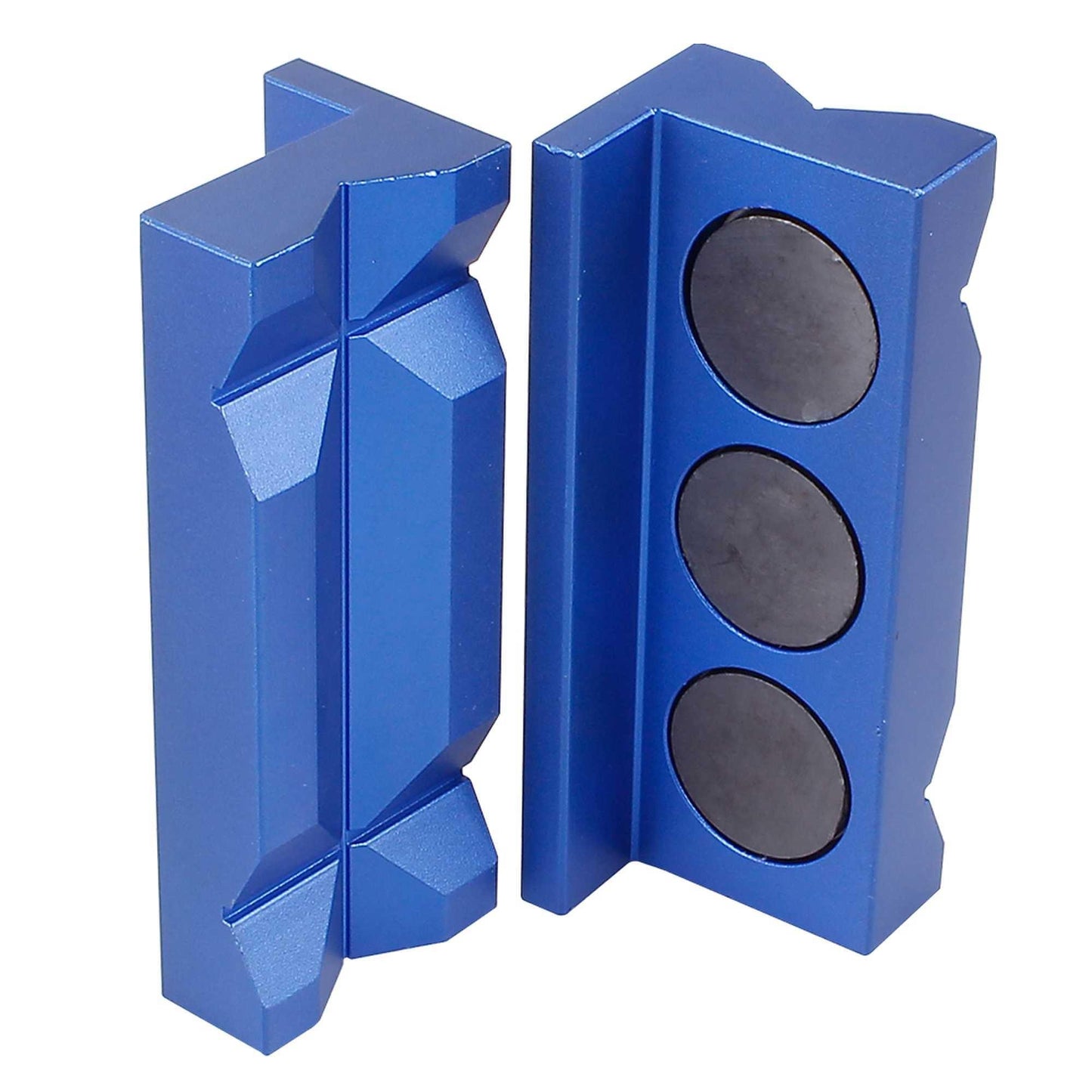 RASTP 1 Pair Aluminum Line Separator Vise Jaw Protective Inserts Magnetized for AN Fittings with Magnetic - RASTP