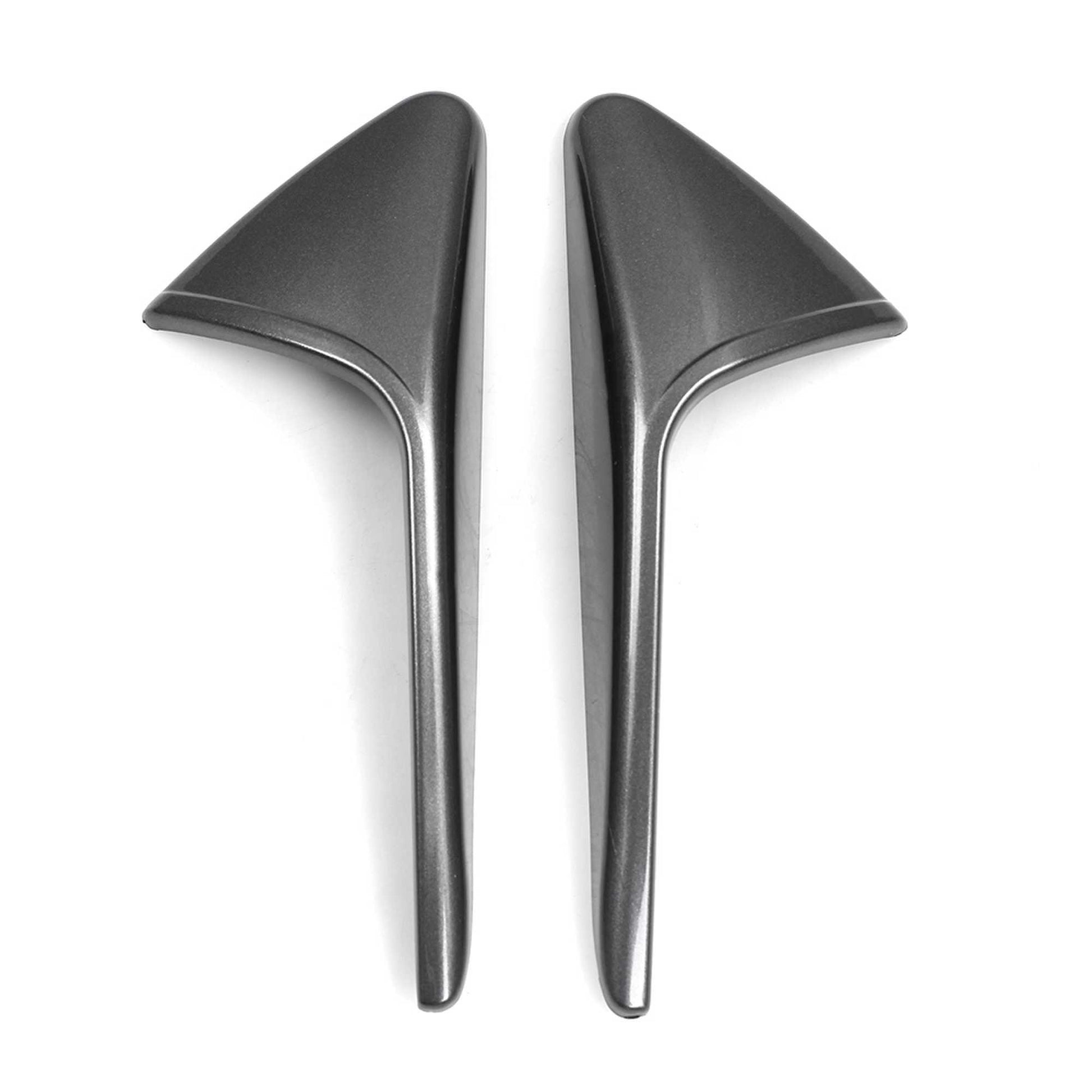 RASTP 2Pcs Carbon Fiber Style Side Camera Decoration Cover Trim for Model 3 Y 2021 - RASTP