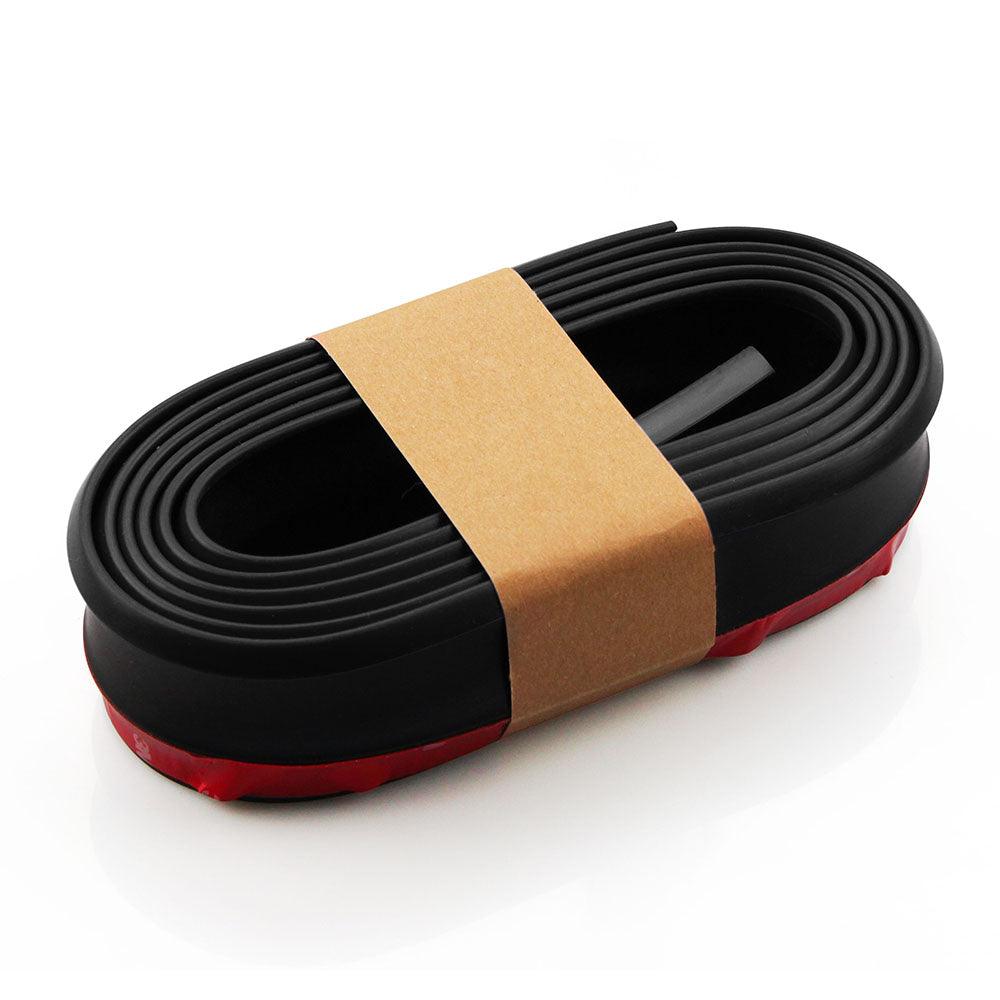RASTP Universal 2.5m Car Bumper Lip Stickers Protector Front Bumper Lip Splitter Car Sticker Body Kits Rubber Strip - RASTP