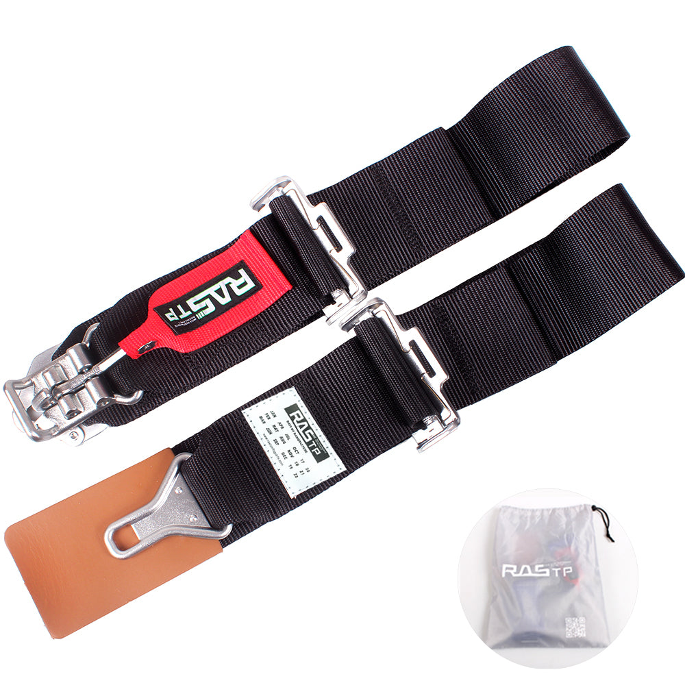 RASTP 2 Point Lap Seat Belts 40 Inch Chrome Buckle