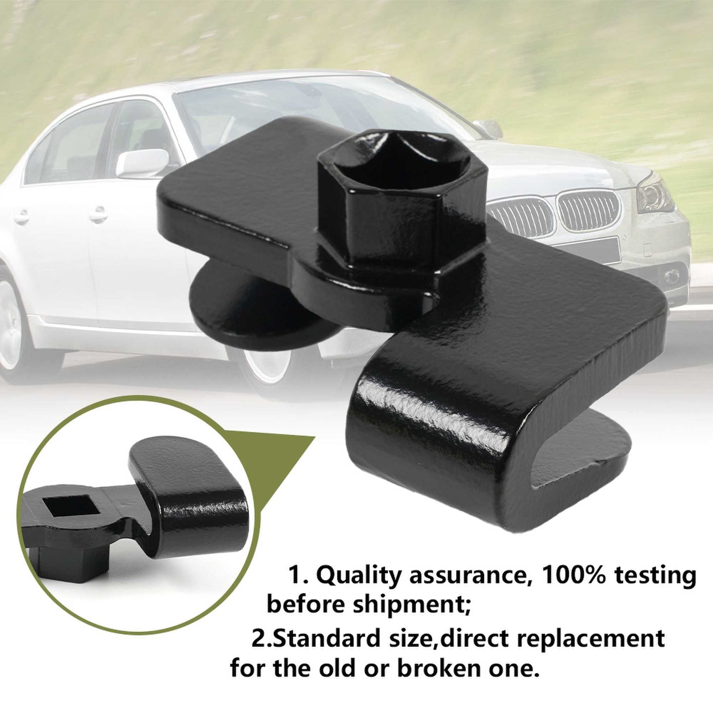RASTP 2PCS Wrench Extender for 1/2 Inch Drive Breaker Bars/21 mm Hex Tools Kti 49403 Wrench Extender Adaptor