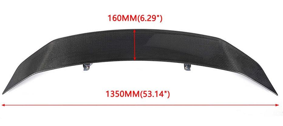 RASTP Carbon Fiber Electric Lift Rear Spoiler Rear Trunk Spoiler for Tesla - RASTP