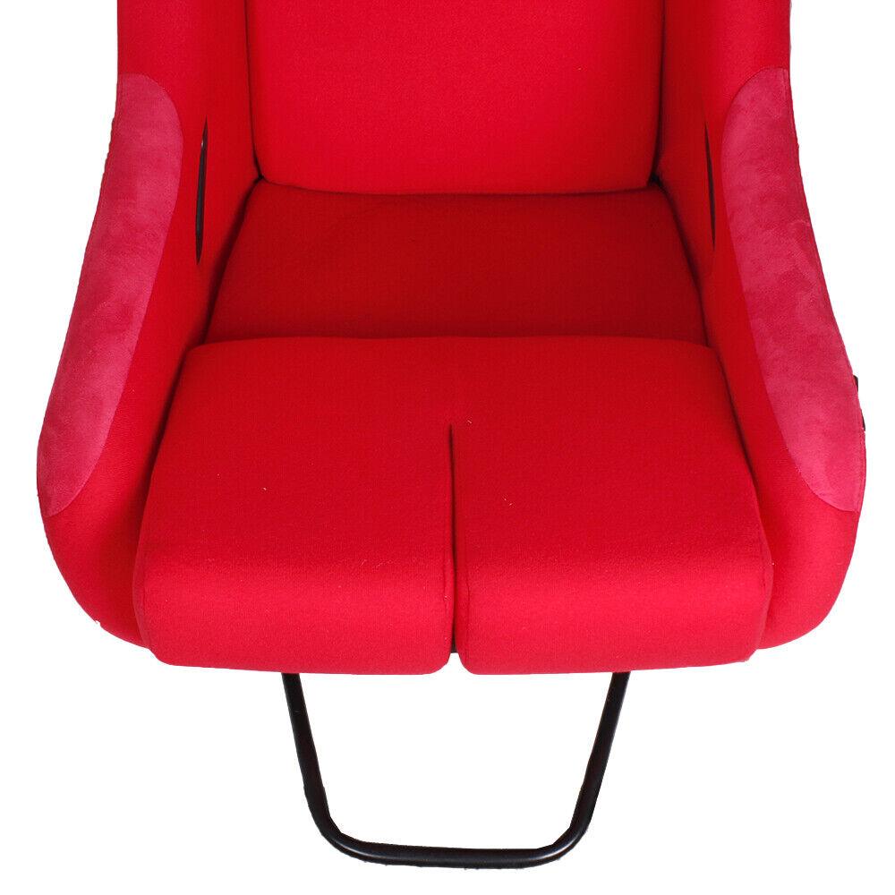 RASTP Large Universal Fiber Glass Bucket Rucket Racing Seat with Stainless Bracket Mount - RASTP