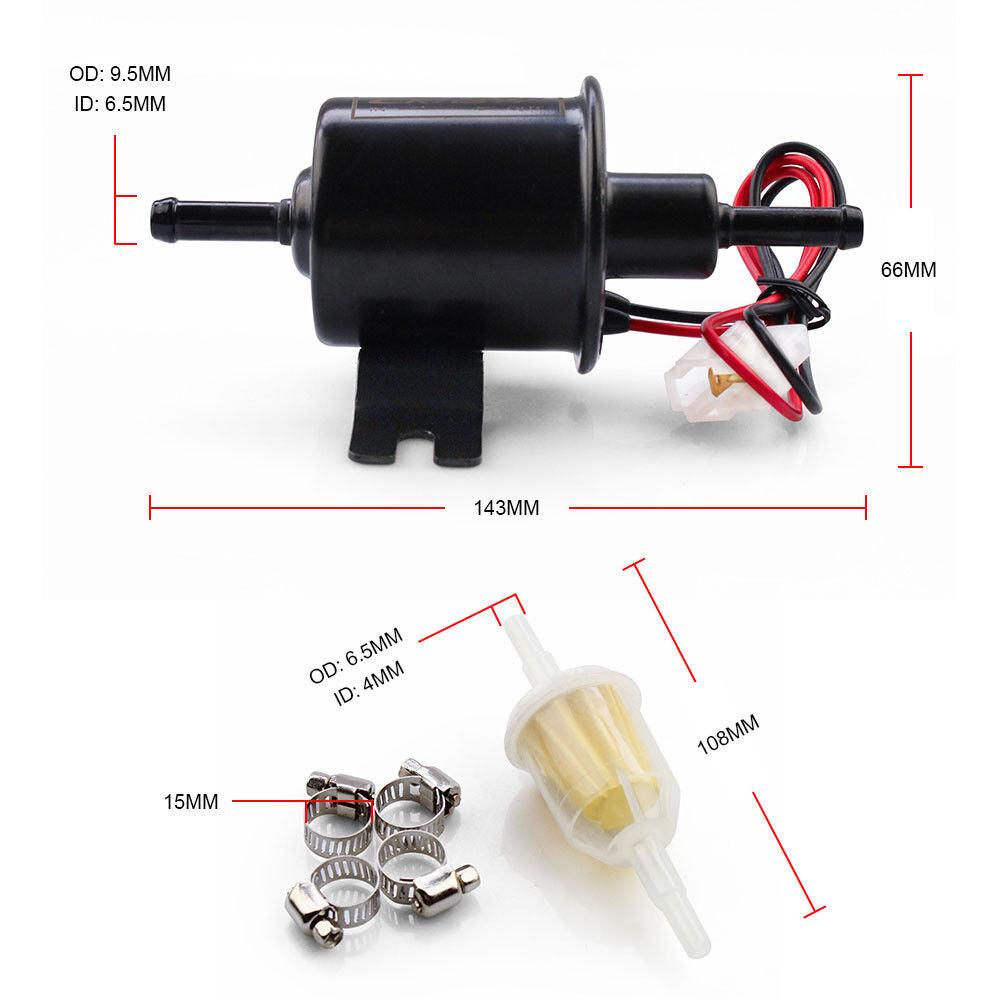 RASTP Fuel Pump 12V Electric Petrol Pump Low/High Pressure Bolt Fixing Wire Diesel HEP-02A - RASTP