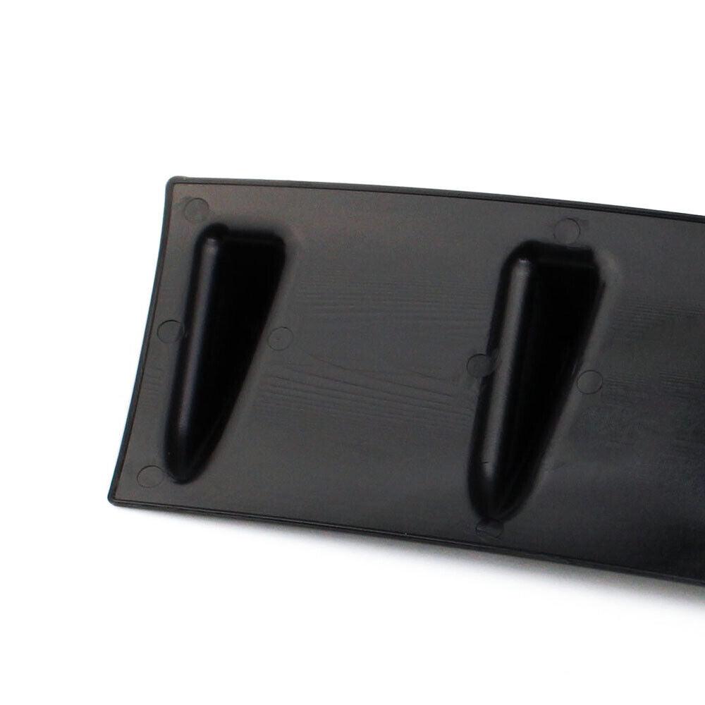 RASTP Universal 33 inch Shark Fin Rear Bumper Lip Diffuser 7 Fin Gloss Black/Carbon Fiber - RASTP