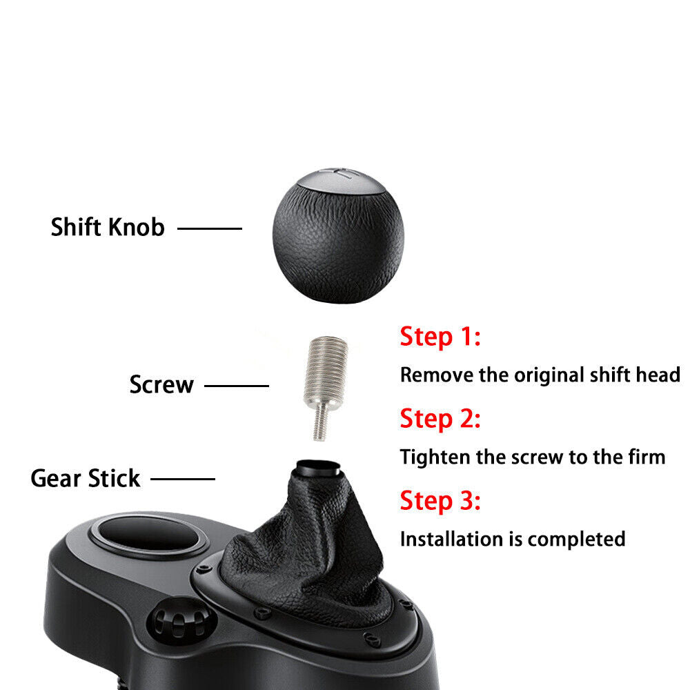 RASTP M12x1.25 Shift Knob Screw Adapter for Logitech G920 G29 G27 G25 Shift knob Modification