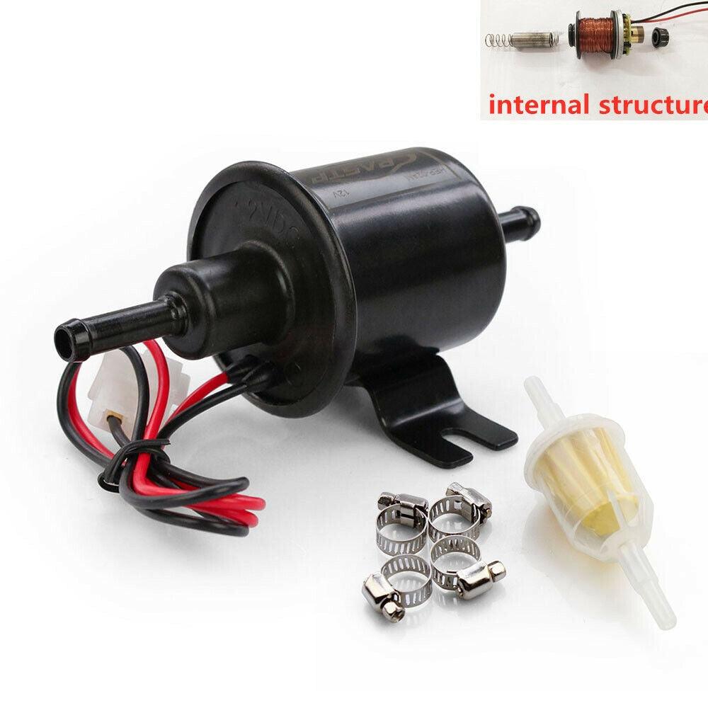 RASTP Fuel Pump 12V Electric Petrol Pump Low/High Pressure Bolt Fixing Wire Diesel HEP-02A - RASTP
