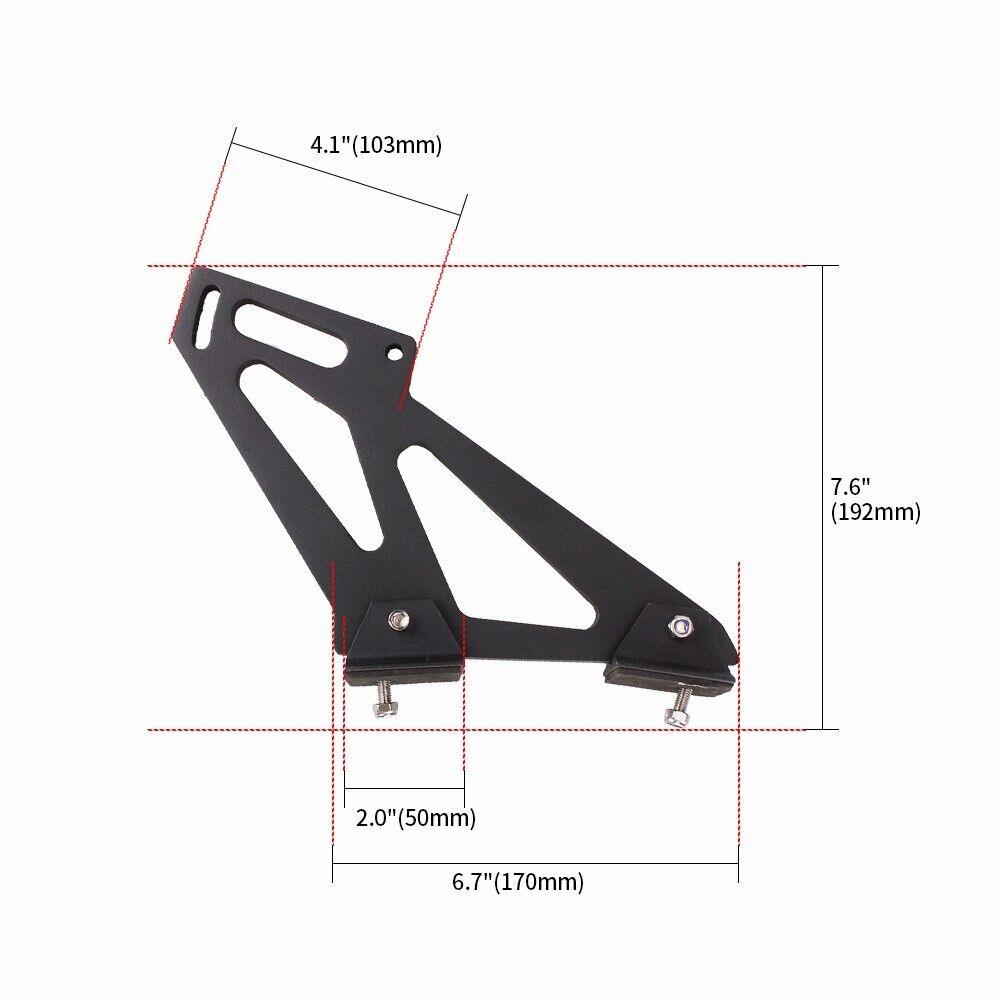 RASTP Universal 7 inch Spoiler Mount Brackets Racing Tail Spoiler Accessories - RASTP