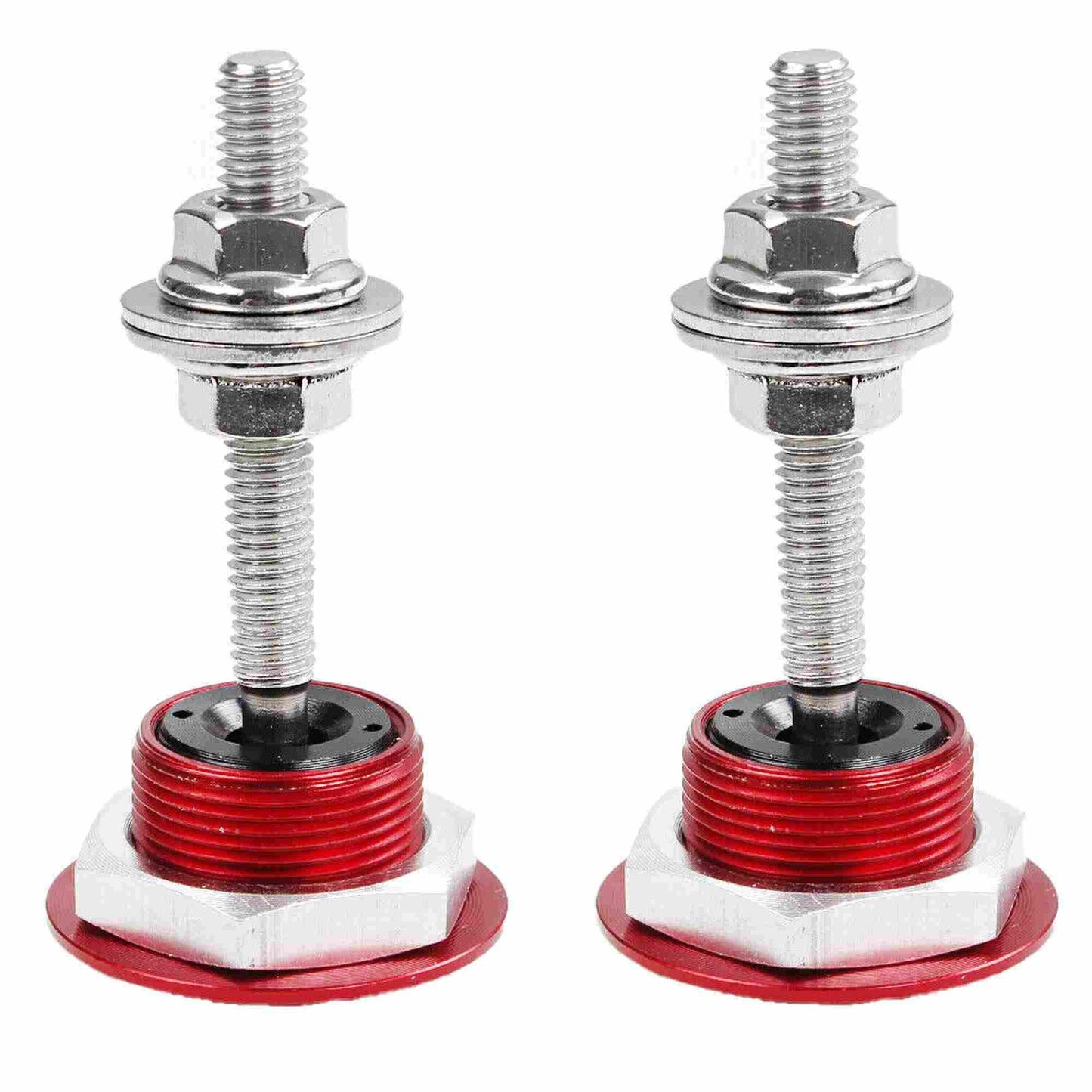 RASTP 2Pcs Push Button Quick Release Hood Bonnet Pins Lock Clip Car Bumper Latch Kit - RASTP