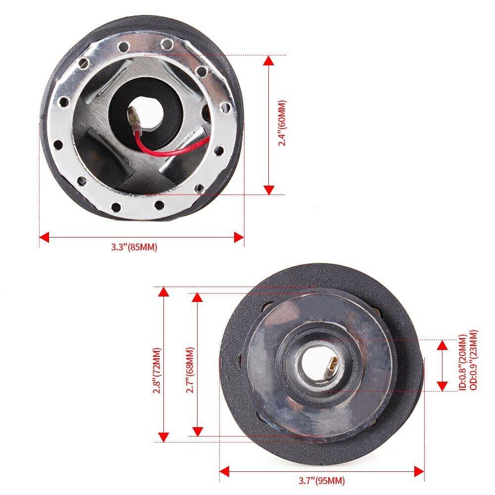 RASTP Aluminum Steering Wheel 6 Hole Hub Adapter for 84-04 Mustang Non-Gt JDM Boss Kit - RASTP