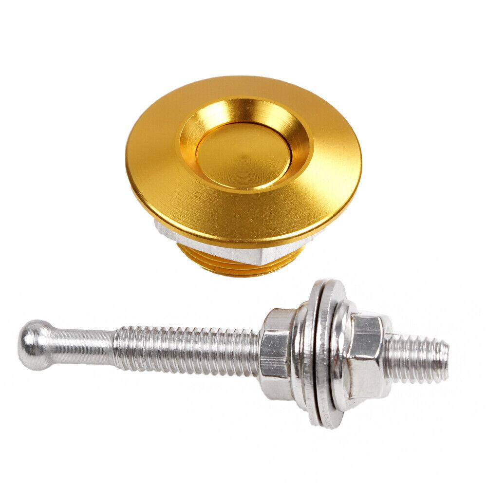 RASTP 2Pcs Push Button Quick Release Hood Bonnet Pins Lock Clip Car Bumper Latch Kit - RASTP