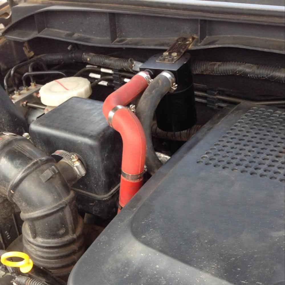 RASTP Baffled Engine Oil Separator Oil Catch Tank with Radiator Silicone Hose for BMW N54 335i 535i - RASTP