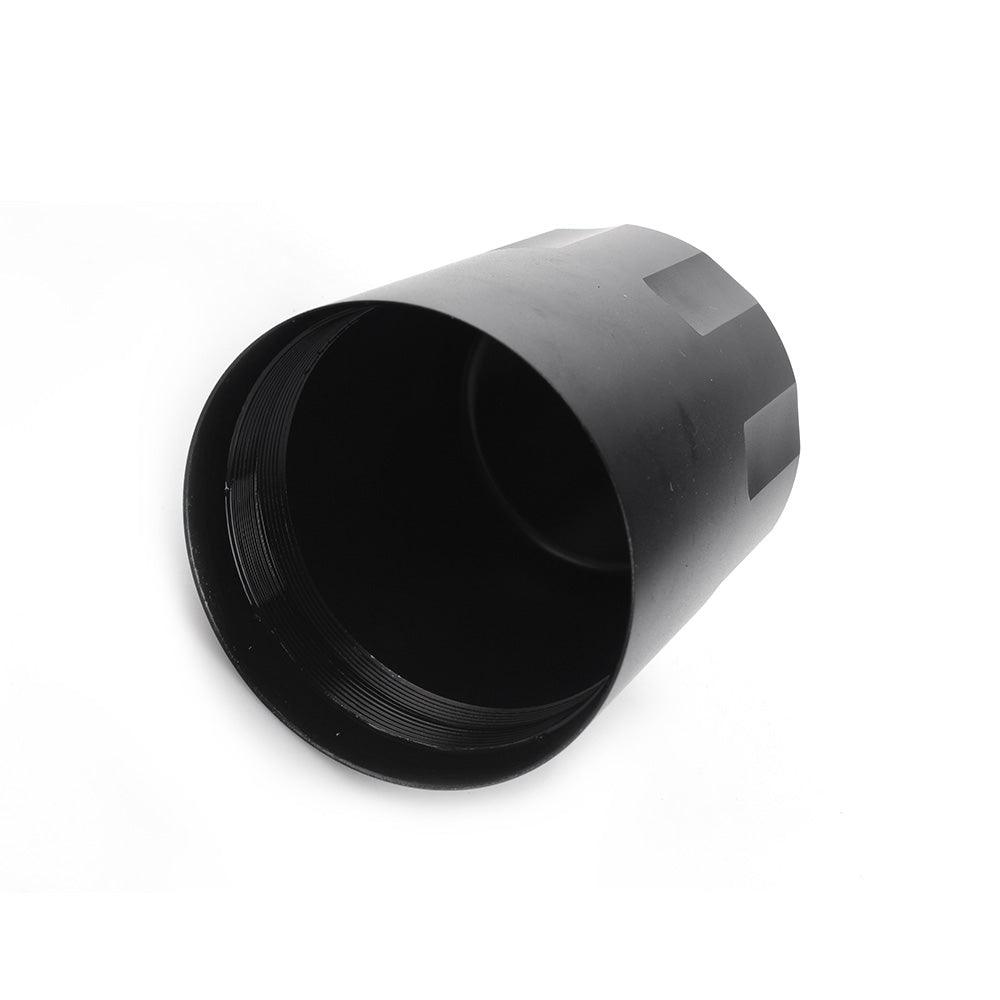 RASTP Universal 240ml Aluminum Baffled Car Oil Catch Can Tank Separator Reservoir Oil Catch Tank with Drain Valve Breather - RASTP