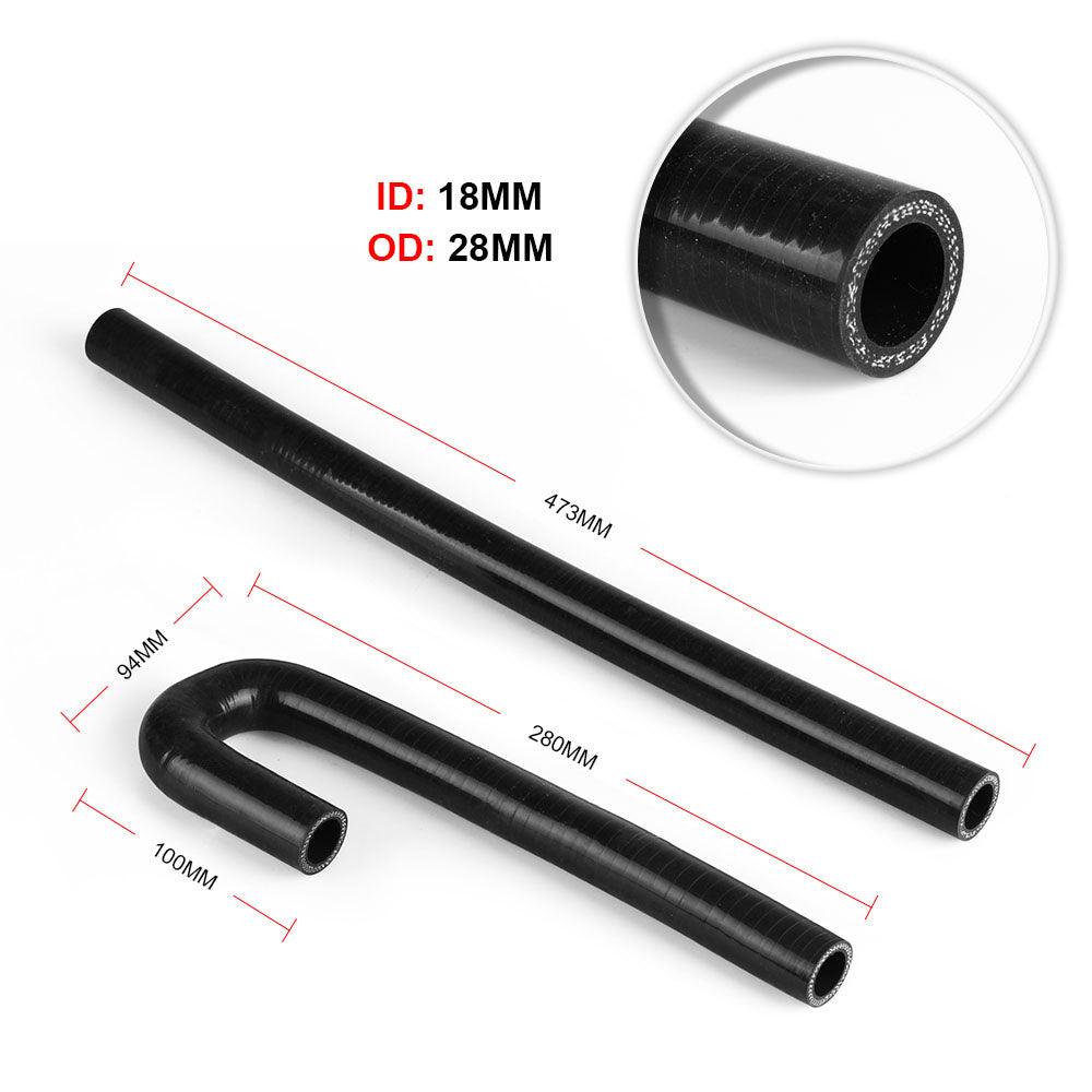 RASTP Baffled Engine Oil Separator Oil Catch Tank with Radiator Silicone Hose for BMW N54 335i 535i - RASTP
