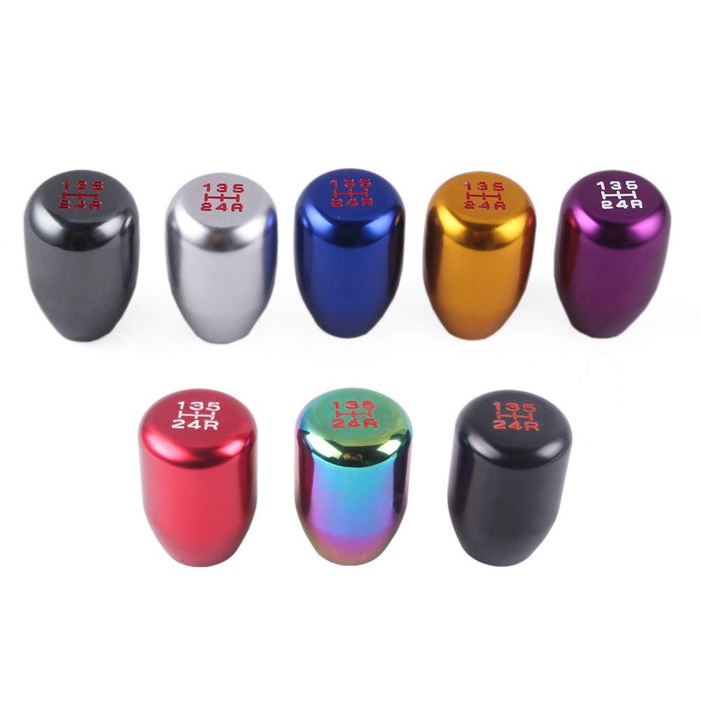 RASTP Universal 5 Speed Aluminum Racing Manual Gear Stick Shift Knob with 3 Adapters - RASTP