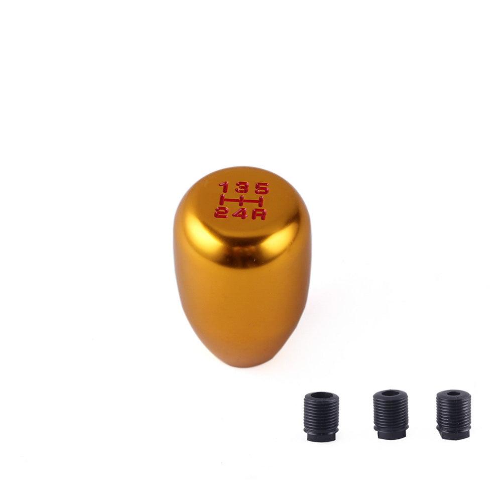 RASTP Universal 5 Speed Aluminum Racing Manual Gear Stick Shift Knob with 3 Adapters - RASTP