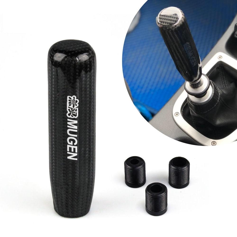 RASTP Universal Power Carbon Fiber Long Gear Shift Knob with 3 Adapters - RASTP
