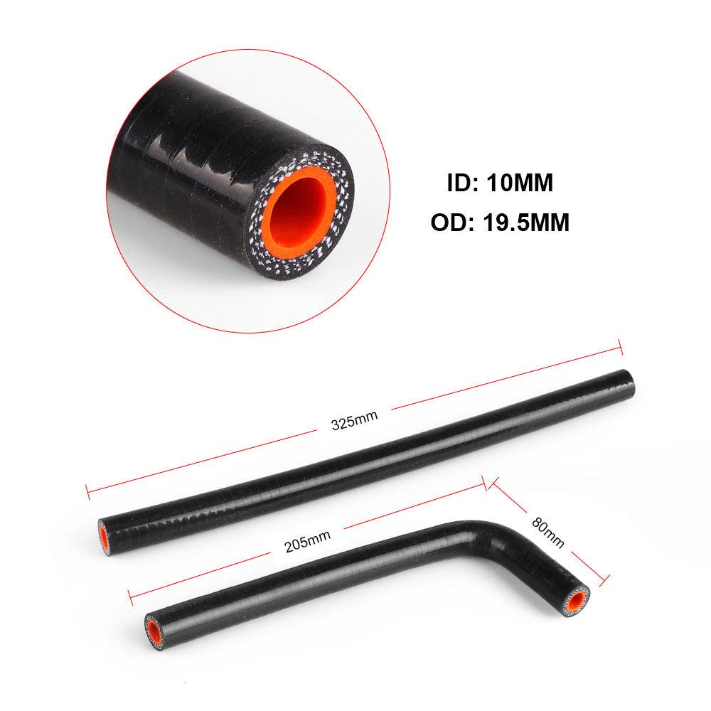 RASTP Air-Oil Separator Kit Baffled Engine Oil Catch Tank with Radiator Silicone Hose for Honda Civic 2016-2017 - RASTP