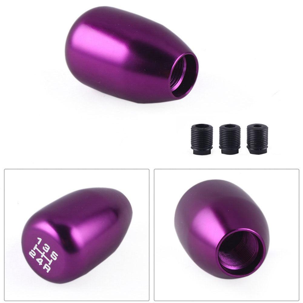 RASTP Universal 5 Speed Aluminum Racing Manual Gear Stick Shift Knob with 3 Adapters - RASTP