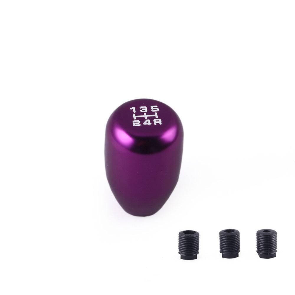 RASTP Universal 5 Speed Aluminum Racing Manual Gear Stick Shift Knob with 3 Adapters - RASTP
