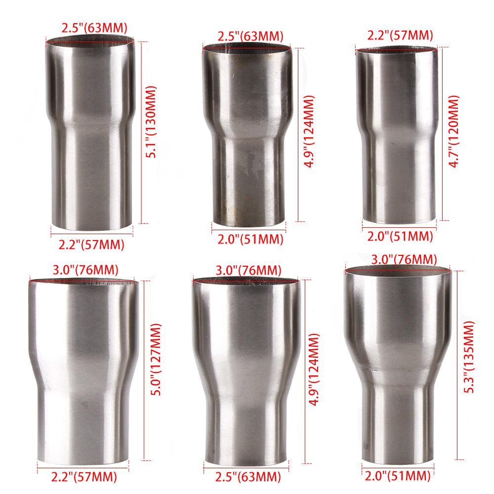 RASTP Universal Exhaust Reducer Connector Pipe Tube Adapter OD:2" 2.25'' 2.5'' 3'' - RASTP