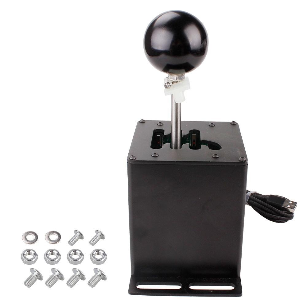 gear shifter for pc RASTP PC USB H Pattern Shifter for Logitech G29 G27 G25 G920 Thrustmaster T300RS Black / 6+R