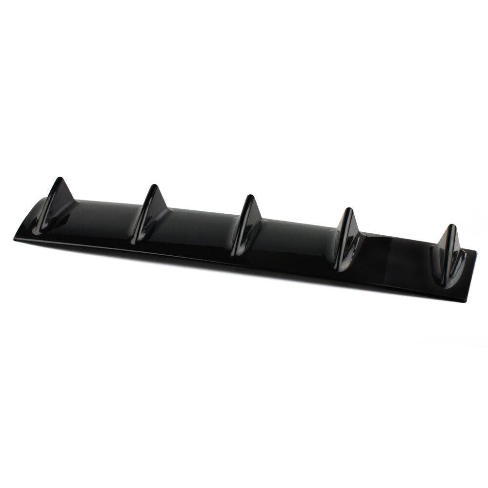 RASTP Universal 5 Fin Shark Spoiler Rear Body Bumper Lip Diffuser - RASTP