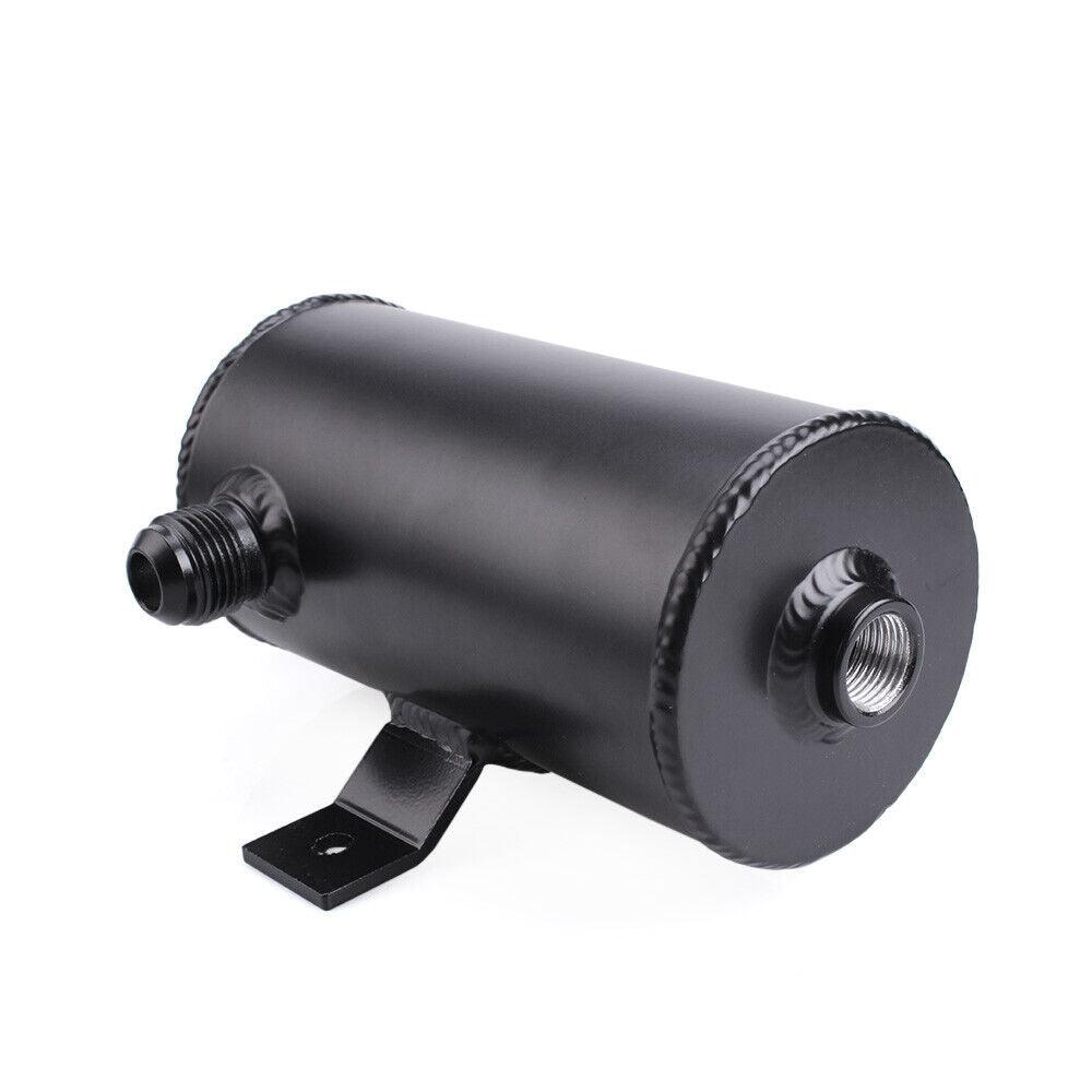 RASTP Universal Aluminum Baffled 750ml Oil Catch Can Tank Bottle NPT 1/2" with Filter - RASTP