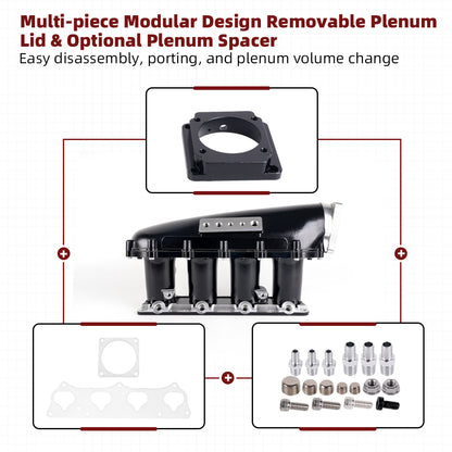 RASTP Ultra Race Intake Manifold For Honda Acura K20 K20A2 K-Series K-Swap