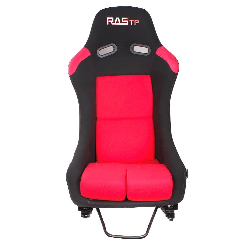 RASTP Large Universal Fiber Glass Bucket Rucket Racing Seat with Stainless Bracket Mount - RASTP