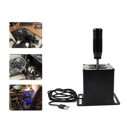 RASTP Sim Racing Game USB H Shifter for Thrustmaster Logitech Steering Wheel - RASTP