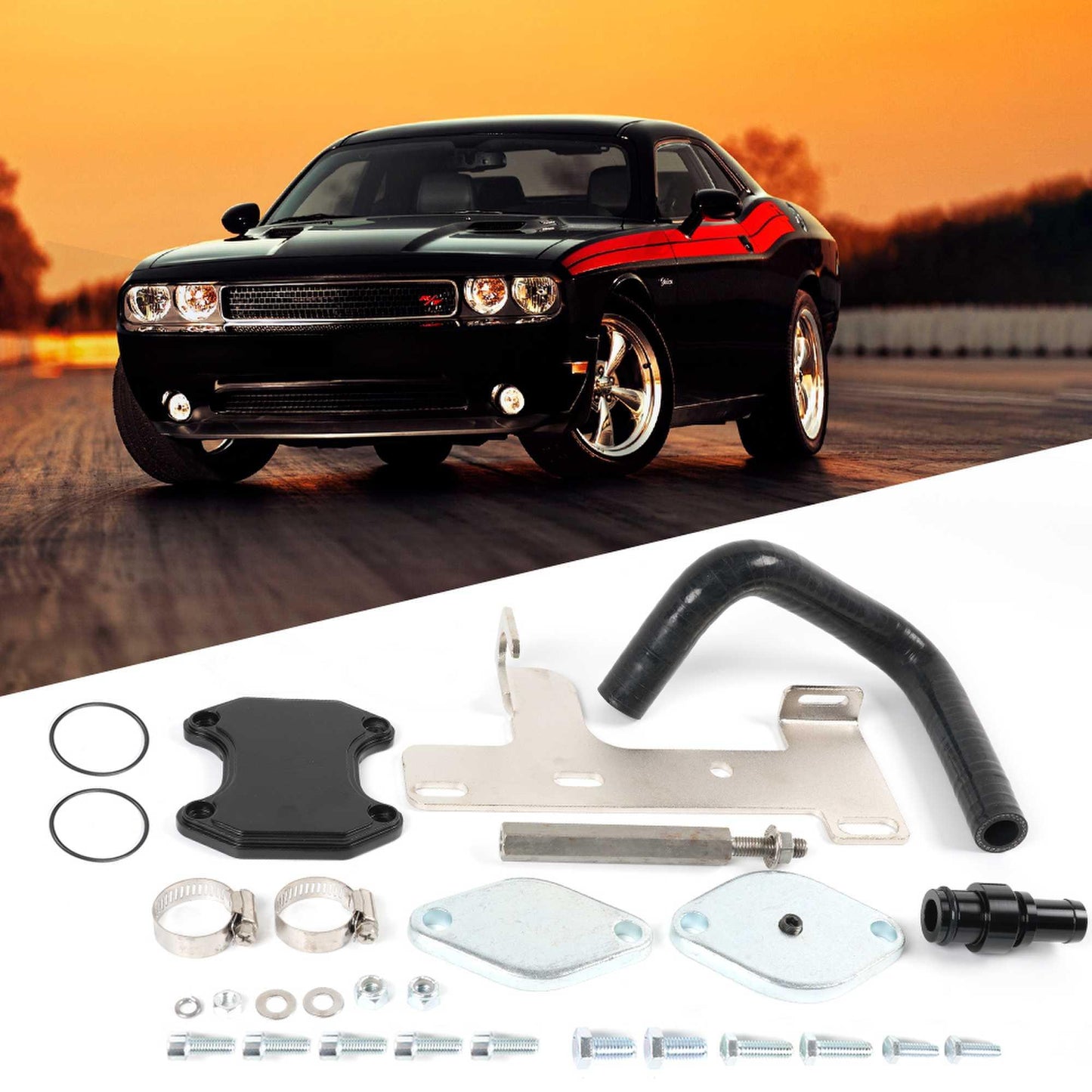 RASTP EGR Valve Cooler Delete Kit for Dodge 10-14 - RASTP